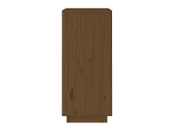 Aparador de madera maciza de pino marrón miel 38x35x80 cm ES44635