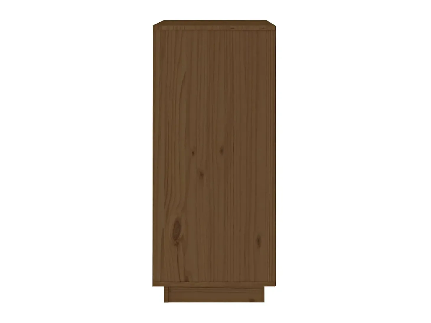 Aparador de madera maciza de pino marrón miel 38x35x80 cm ES44635