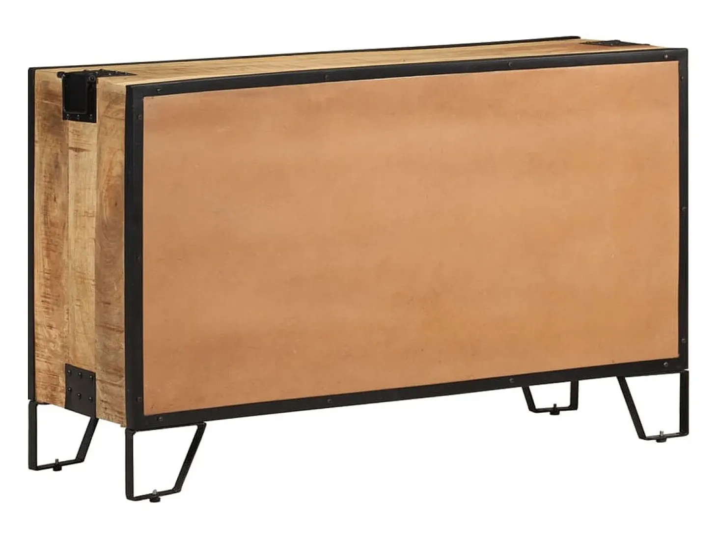 Aparador de madera maciza de mango en bruto 100x31x60 cm