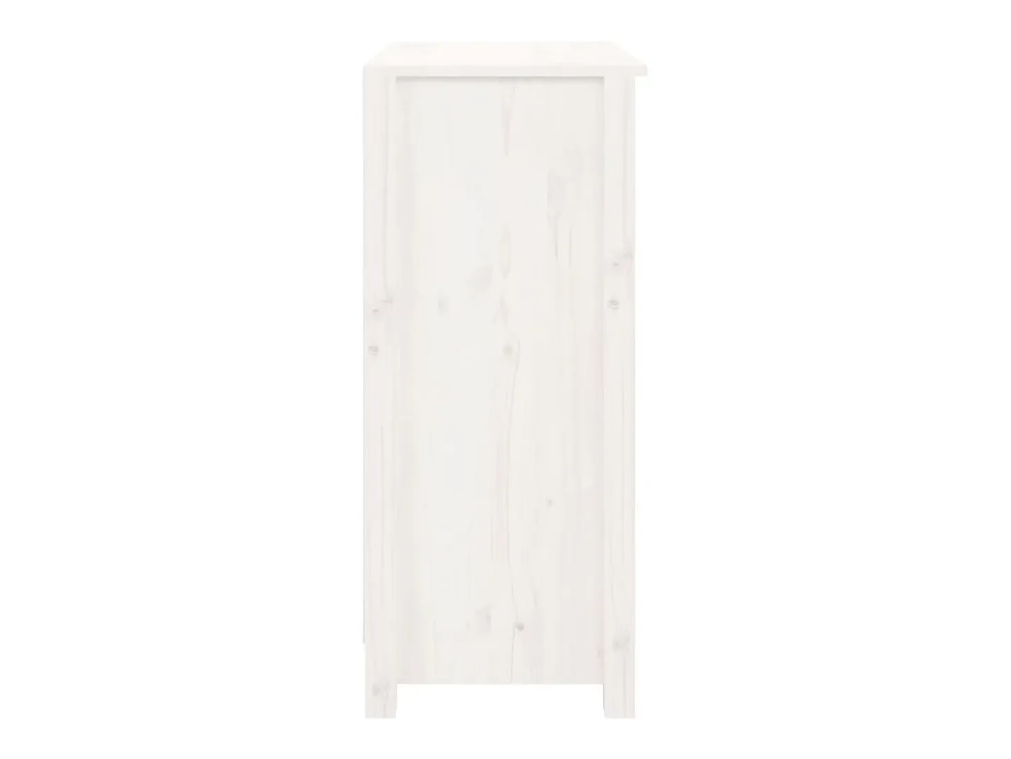 Aparador de madera maciza de pino blanco 70x35x80 cm