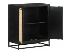 Aparador de madera maciza de mango 60x35x70 cm