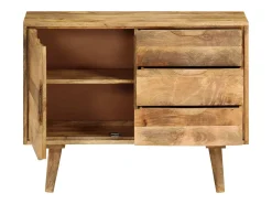 Aparador de madera maciza de mango 90x30x69 cm