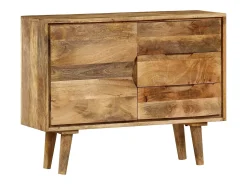 Aparador de madera maciza de mango 90x30x69 cm