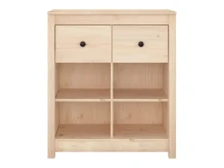 Aparador de madera maciza de pino 70x35x80 cm ES47476