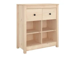 Aparador de madera maciza de pino 70x35x80 cm ES47476