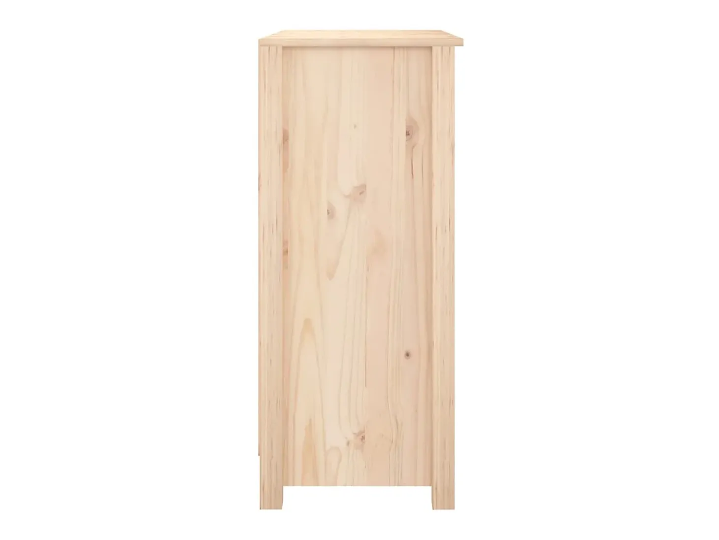 Aparador de madera maciza de pino 70x35x80 cm ES47476