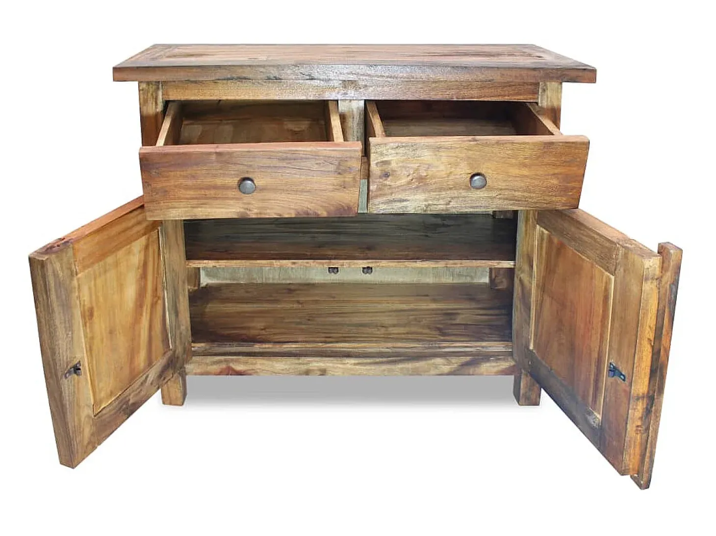 Aparador de madera maciza reciclada 75x30x65 cm ES21352