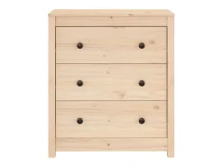 Aparador de madera maciza de pino 70x35x80 cm