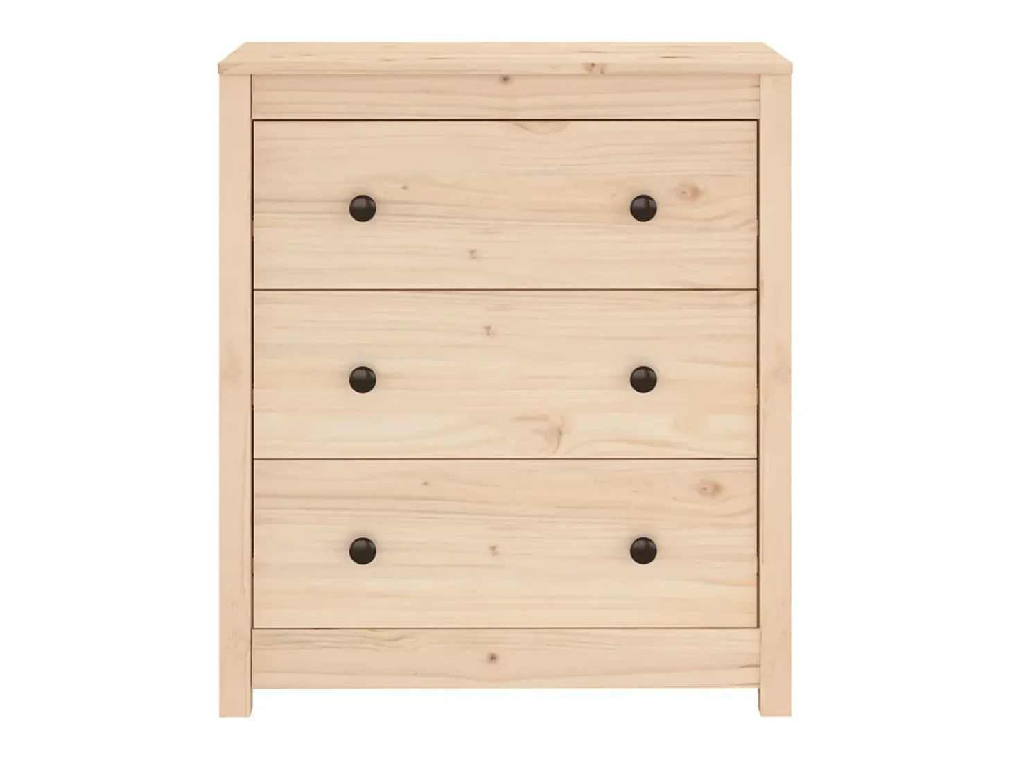 Aparador de madera maciza de pino 70x35x80 cm