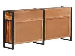 Aparador de madera maciza de acacia acabado miel 172x35x80 cm