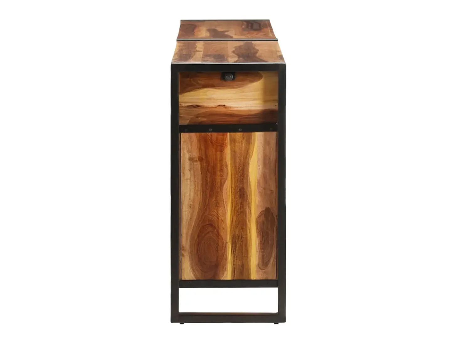 Aparador de madera maciza de acacia acabado miel 172x35x80 cm