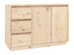 Aparador de madera maciza de pino 111x34x75 cm ES23527