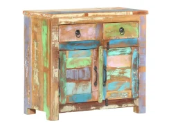 Aparador de madera maciza reciclada 70x35x65 cm