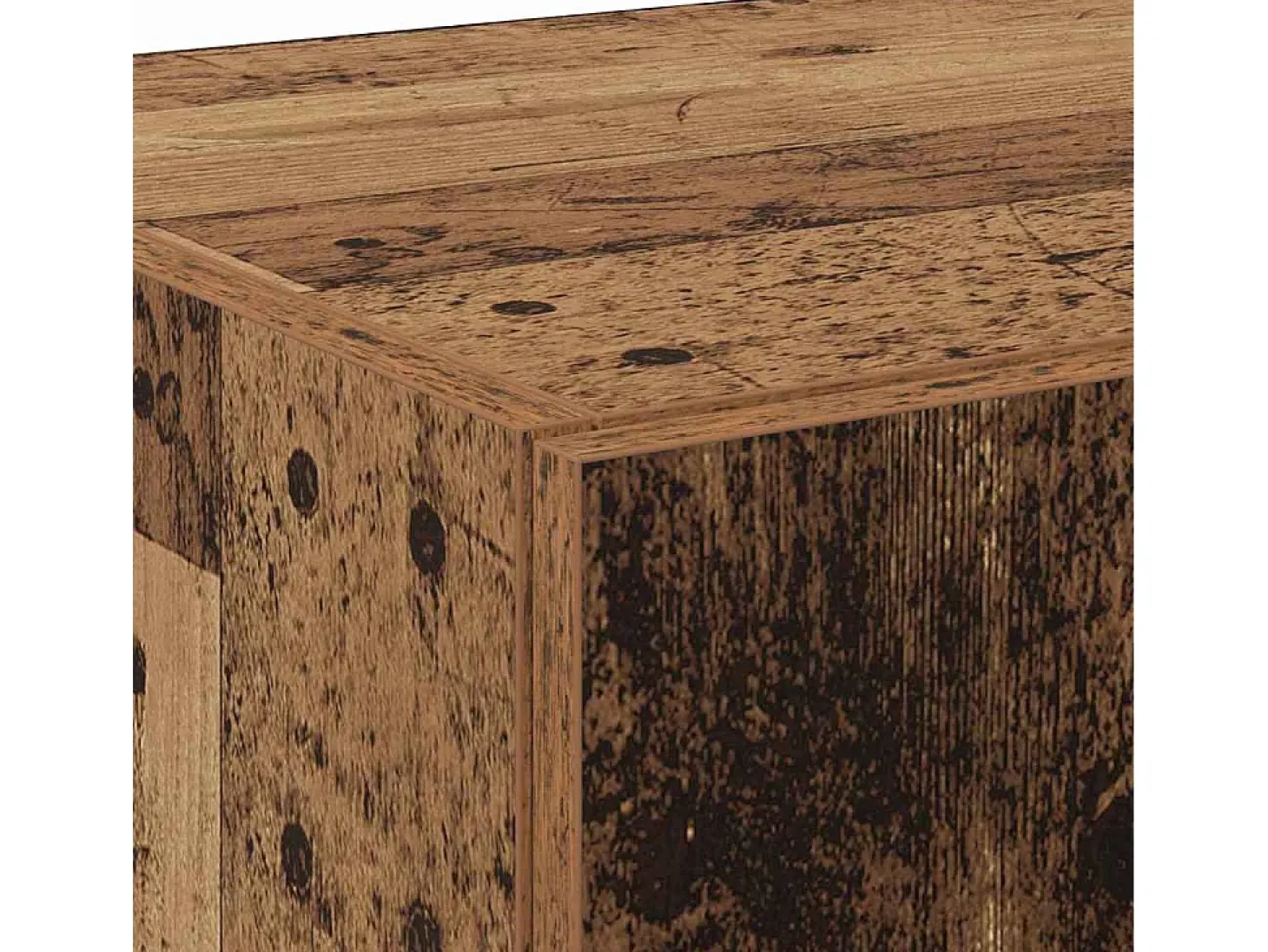Aparador de madera vieja 70x42,5x185 cm madera contrachapada