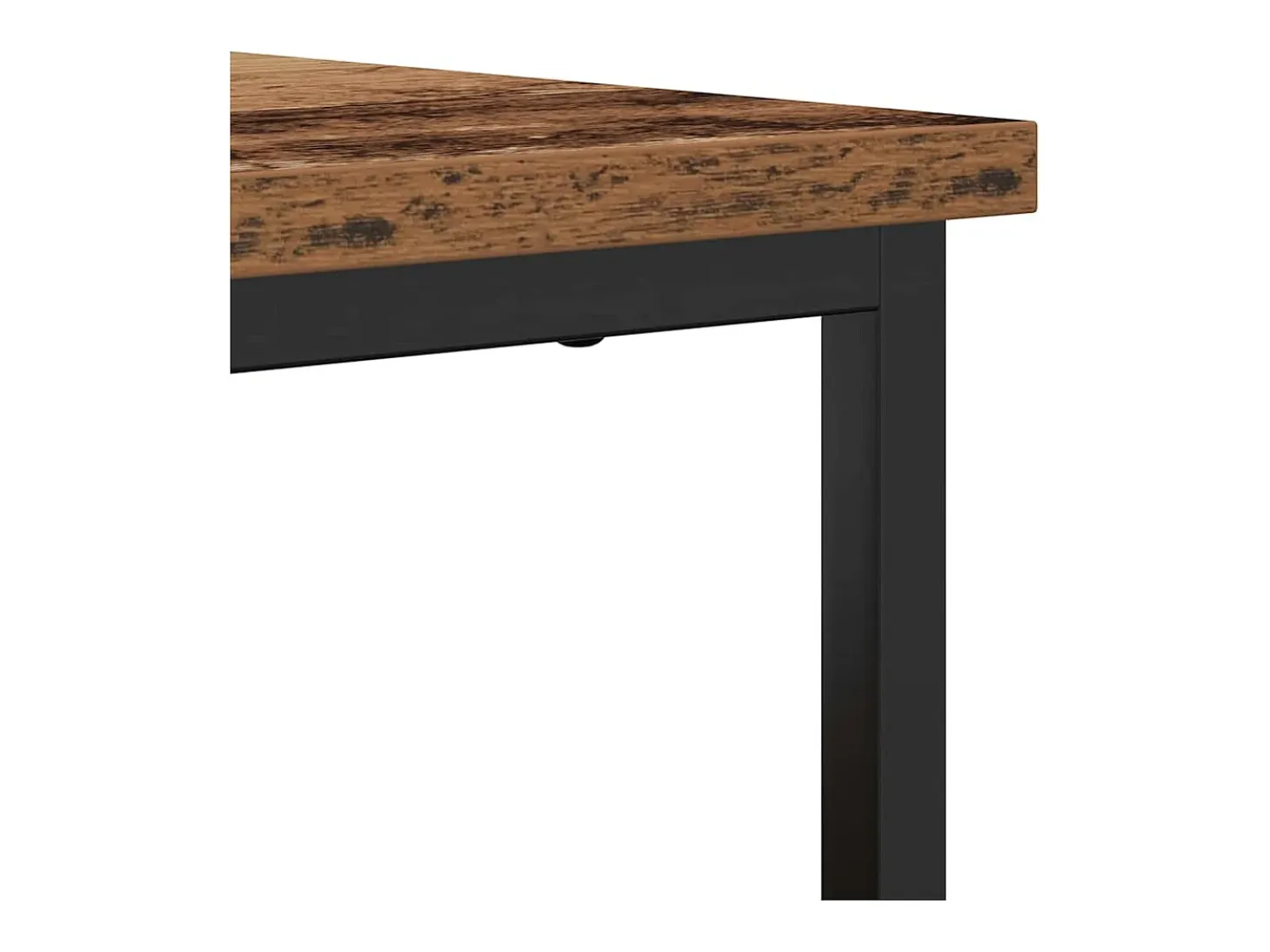 Aparador de madera vieja 69x35x80 cm en madera contrachapada y acero