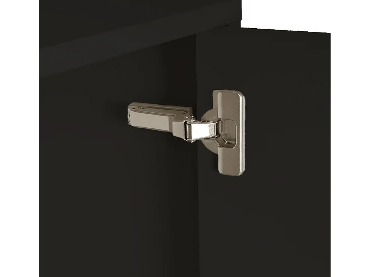 Aparador de MDF con 2 puertas decorativas con motivo en azul océano