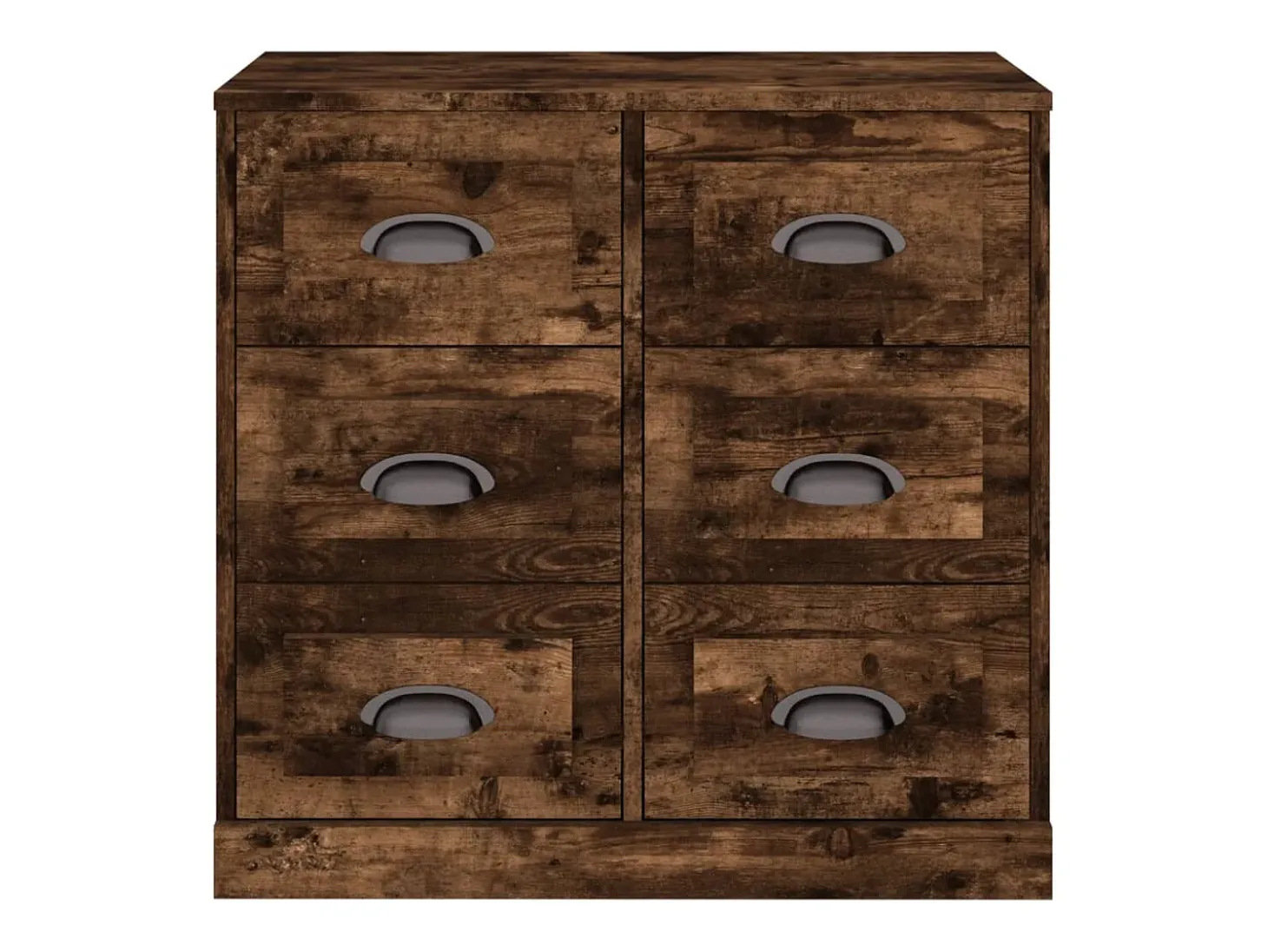 Aparador de roble ahumado 70x35,5x67,5 cm madera de ingeniería