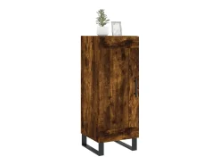 Aparador de roble ahumado 34,5x34x90 cm Madera de ingeniería
