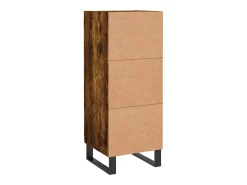 Aparador de roble ahumado 34,5x34x90 cm Madera de ingeniería