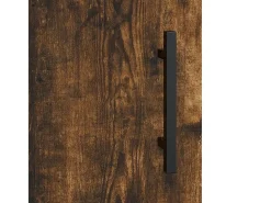 Aparador de roble ahumado 34,5x34x90 cm Madera de ingeniería