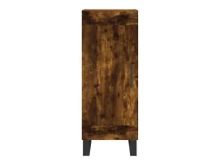 Aparador de roble ahumado 34,5x34x90 cm Madera de ingeniería