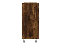 Aparador de roble ahumado 90x34x80 cm madera de ingeniería