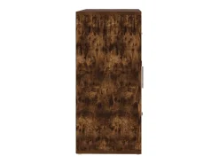 Aparador de roble ahumado 91x29,5x65 cm Madera de ingeniería