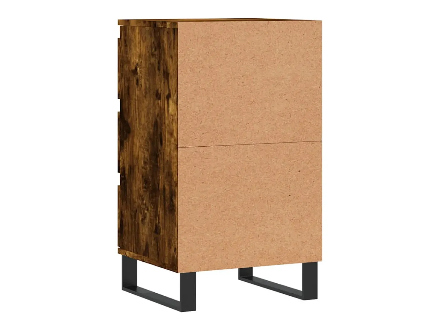 Aparador de roble ahumado 40x35x70 cm madera de ingeniería
