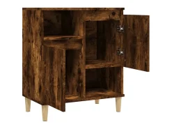 Aparador de roble ahumado 60x35x70 cm Madera de ingeniería
