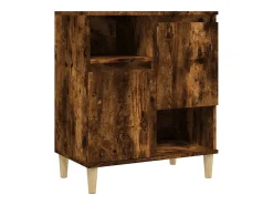 Aparador de roble ahumado 60x35x70 cm Madera de ingeniería