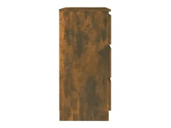 Aparador de roble ahumado 60x35x76 cm Madera de ingeniería