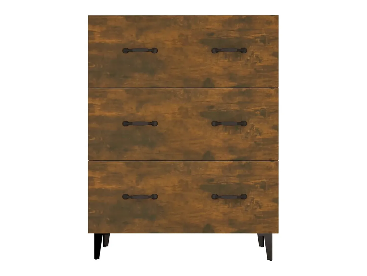 Aparador de roble ahumado 69,5x34x90 cm madera de ingeniería