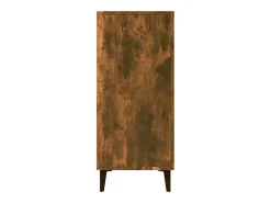 Aparador de roble ahumado 90x34x80 cm madera de ingeniería