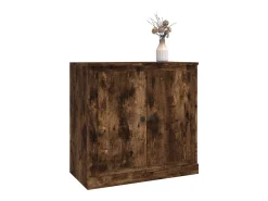 Aparador de roble ahumado 70x35,5x67,5 cm madera de ingeniería