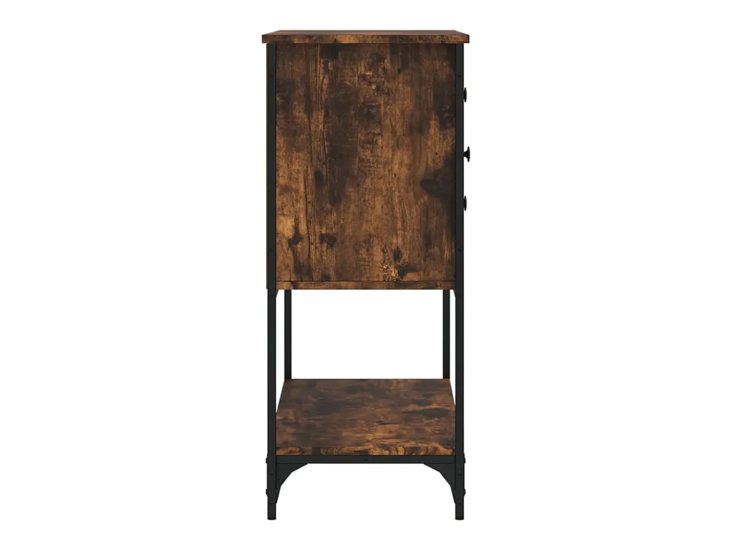 Aparador de roble ahumado 100x36x85 cm madera de ingeniería