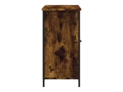 Aparador de roble ahumado 100x35x70 cm madera de ingeniería