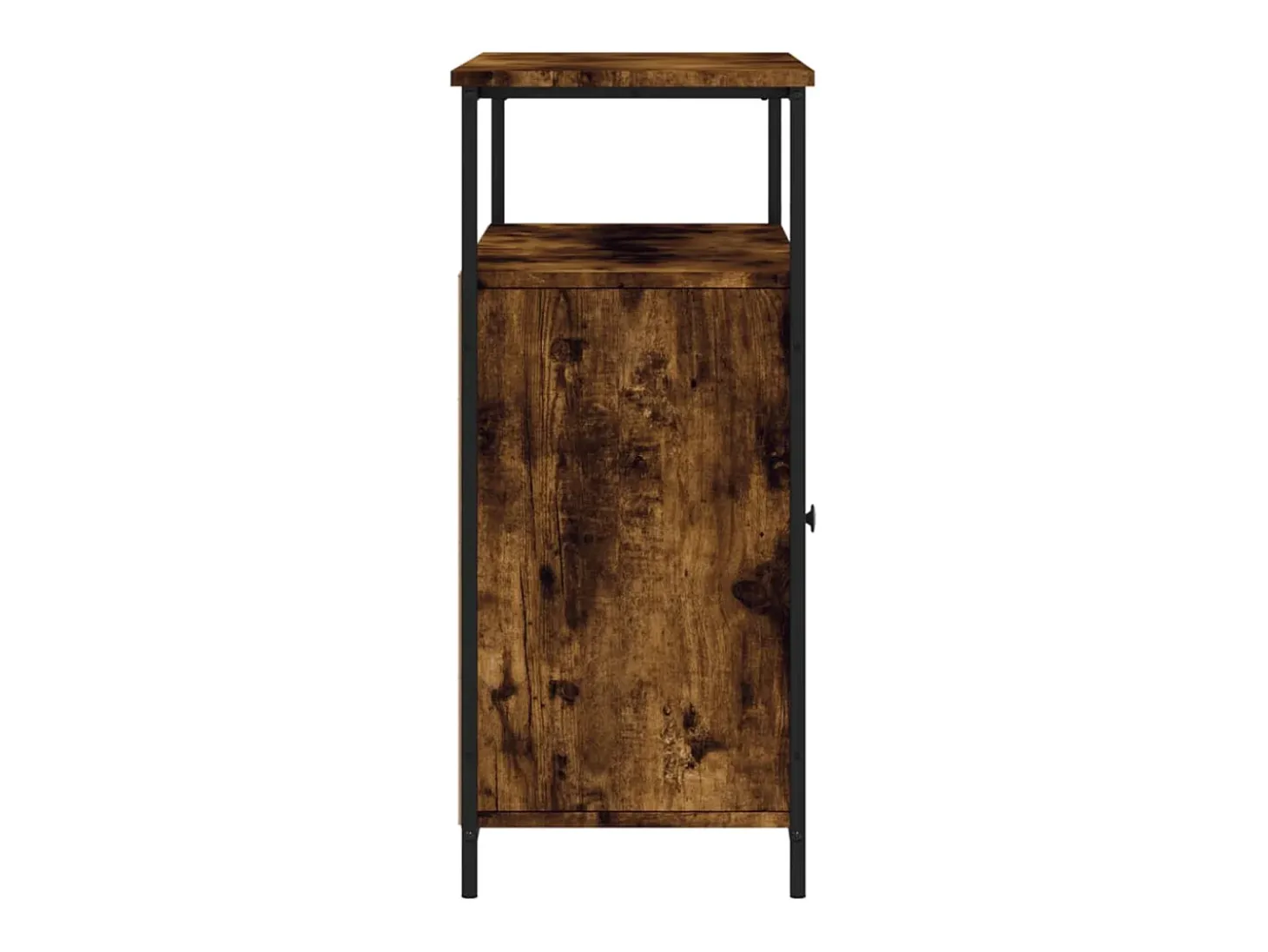 Aparador de roble ahumado 100x35x80 cm madera de ingeniería