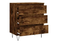 Aparador de roble ahumado 60x35x70 cm Madera de ingeniería