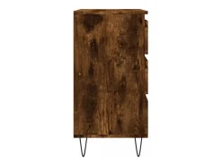 Aparador de roble ahumado 60x35x70 cm Madera de ingeniería