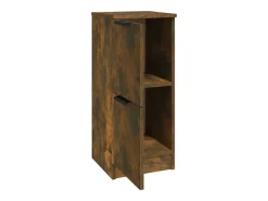 Aparador de roble ahumado 30x30x70 cm Madera de ingeniería