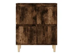 Aparador de roble ahumado 60x35x70 cm Madera de ingeniería