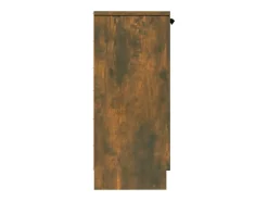 Aparador de roble ahumado 30x30x70 cm Madera de ingeniería