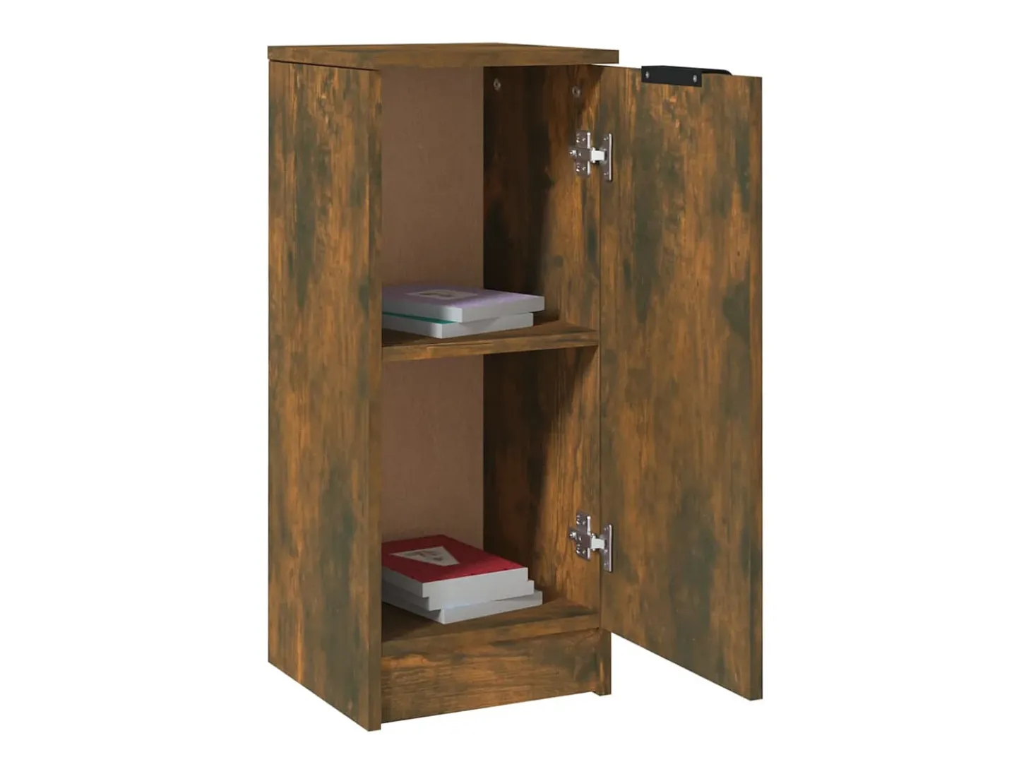 Aparador de roble ahumado 30x30x70 cm Madera de ingeniería