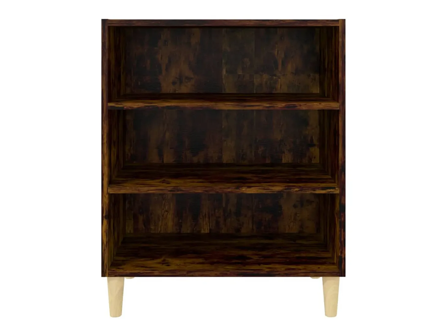 Aparador de roble ahumado 57x35x70 cm madera de ingeniería
