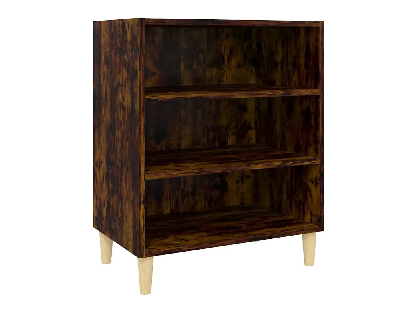 Aparador de roble ahumado 57x35x70 cm madera de ingeniería