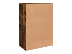 Aparador de roble ahumado 60x31x84 cm madera de ingeniería