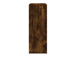 Aparador de roble ahumado 60x31x84 cm madera de ingeniería