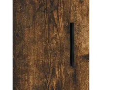 Aparador de roble ahumado 69,5x34x90 cm madera de ingeniería