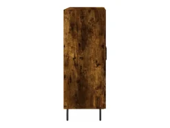 Aparador de roble ahumado 69,5x34x90 cm madera de ingeniería