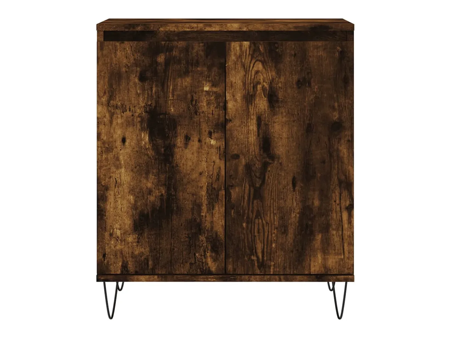Aparador de roble ahumado 60x35x70 cm Madera de ingeniería